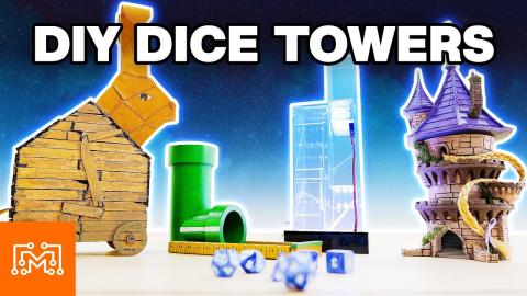 Making Dice Towers for Table Top Games. (5 Different Ways!)