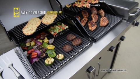 Char-Broil Commercial Series TRU-Infrared Double Header Gas Grill