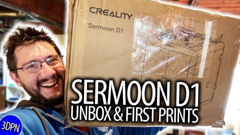 Creality Sermoon D1 - Unbox & First Prints!