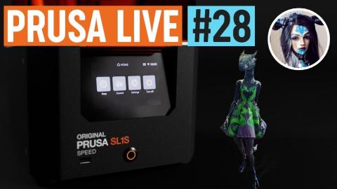 SL1S SPEED and Synthetic Ephemera 3D printed ball-jointed dolls - PRUSA LIVE #28
