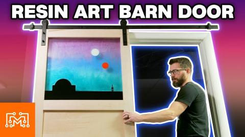 Making a Barn Door with a Resin Art Panel