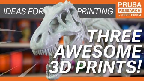 Cool 3D prints from our office: T-Rex, Boxer Engine & 3D Clocks