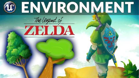 Painting & Sculpting The Terrain - #7 Let's Create Legend Of Zelda (Unreal Engine 4 Tutorial)