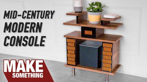 How to Make Mid-Century Modern Console // Woodworking Project