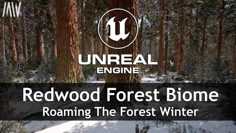 MAWI Redwood Forest | Unreal Engine 5.1 Nanite | Roaming Winter #unrealengine #UE5 #gamedev