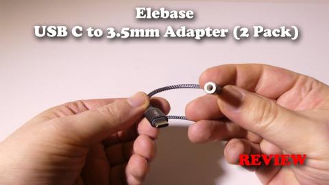 Elebase USB-C to 3.5mm Adapter (2 Pack) #Donglelife Add wired headphones to your device... REVIEW
