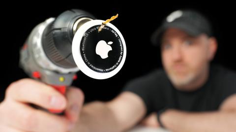 Drilling a Hole in my Apple AirTag...