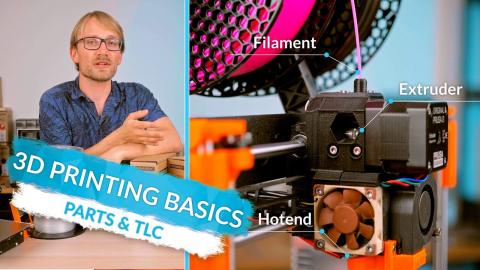 3D Printing Basics - Parts names, care, and filament types! (Ep4)