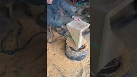 Making Unique Table From Log????????????????#satisfying #shortvideo #youtubeshorts