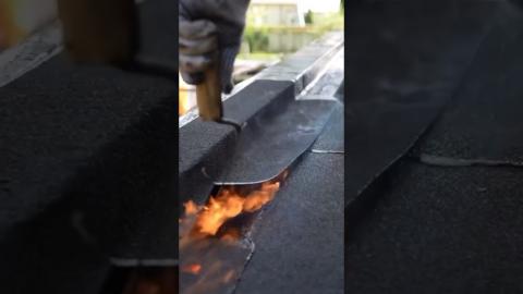 This Roof Sealing Method Is So Satisfying To Watch????????????????#satisfying #shortvideo #shorts