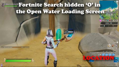 Fortnite - Search hidden O in the Open Water Loading Screen LOCATION