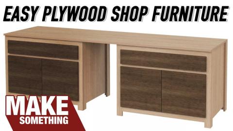 How to Make Quick and Easy Plywood Shop Furniture With Free Plans