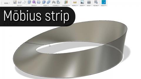 How to 3D Model a Mobius Strip in Fusion 360
