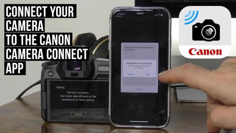 How to connect Canon EOS R to your mobile phone or tablet for wireless download and preview!