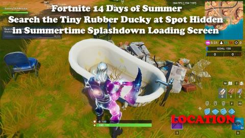 Search the Tiny Rubber Ducky at Spot Hidden in Summertime Splashdown Loading Screen  LOCATION