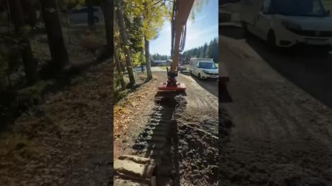 Check Out The EXCAVATOR BROOM????????????????#satisfying #tools #shorts