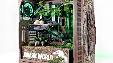 EPIC! JURASSIC WORLD GAMING PC - Water Cooled Time Lapse Build