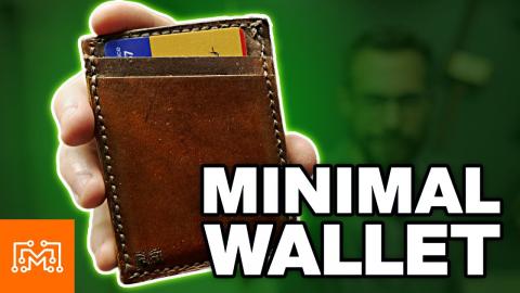 Make a Minimal Leather Wallet | I Like To Make Stuff