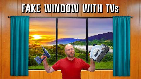 Making a Gigantic TV Wall Look Like a Real Window