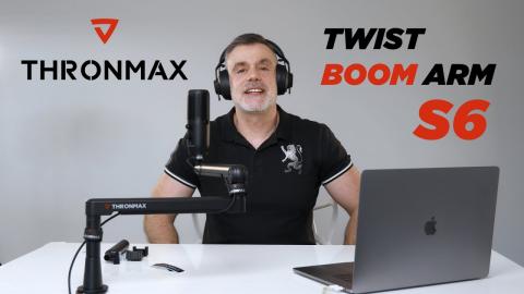 Thronmax Low Profile Twist Boom Arm for Streaming and Podcasting