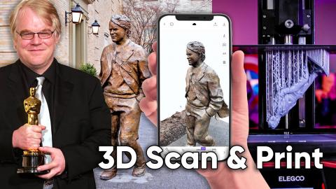 3D Scanning & Printing a Legend - Philip Seymour Hoffman Statue