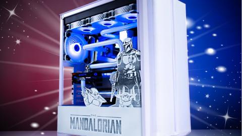 ULTIMATE Mandalorian Themed Custom Water Cooled Gaming PC - MONTECH Sky One