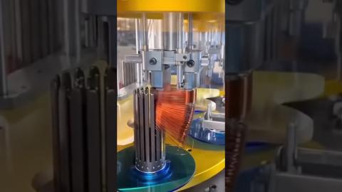Automatic Coil Winding Machine Is So Cool ???????????????? #satisfying #tools #shots