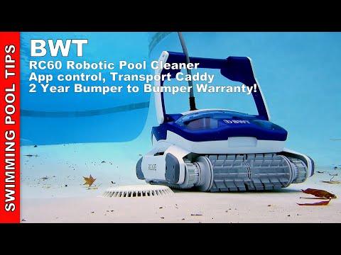 BWT RC60 Robotic Pool Cleaner - App Control, Transport Caddy & Amazing 4D Fine Filtration!