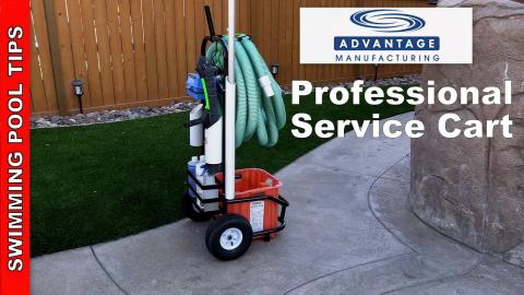 Professional Service Cart by Advantage Manufacturing - The Easy and Convenient Way to Service Pools!