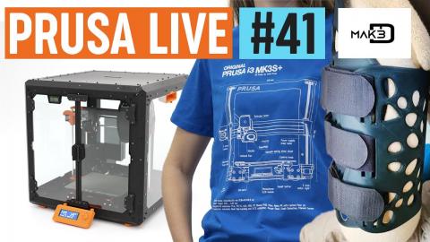 Original Prusa Enclosure, new T-shirt and guest Make3D Company Limited from Gambia - PRUSA LIVE #41