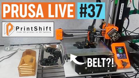 Belt on the MINI+ with PrintShift, PrusaPrinters FLASH contests - PRUSA LIVE #37