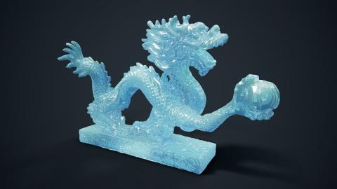 Marmoset Toolbag 3 | Ice Material Subsurface Scattering+Refraction