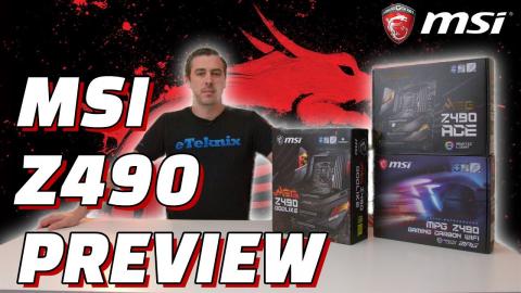 MSI Z490 Motherboard Preview