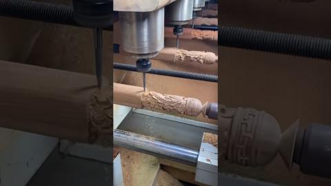 This CNC Wood Duplicator Is So Satisfying????????????????#satisfying #shortvideo #shorts