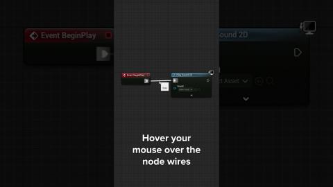 Unreal Engine Tips - Reroute Nodes #unrealengine #gamedev #tips