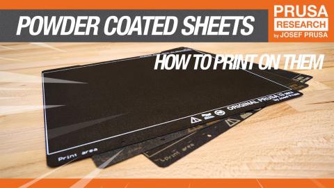 How to print on a powder-coated sheet