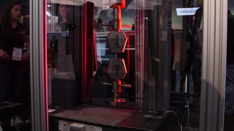 Markforged: 3D Printed Metal Beams in Instron Test at CES 2018