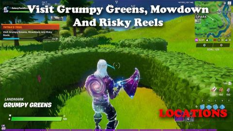 Visit Grumpy Greens, Mowdown, and Risky Reels LOCATIONS