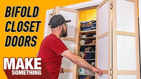 How to Make Custom Closet Bifold Doors | Woodworking Project