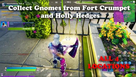 Collect Gnomes from Fort Crumpet and Holly Hedges - ALL LOCATIONS