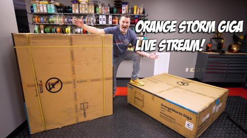 Elegoo Orange Storm Giga HUGE 3D Printer Unboxing / Setup