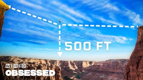 How This Pro Slackliner Crosses Canyons | Obsessed | WIRED