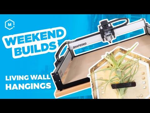 Carving and 3D Printing Decorative Plant Hangers // Weekend Build