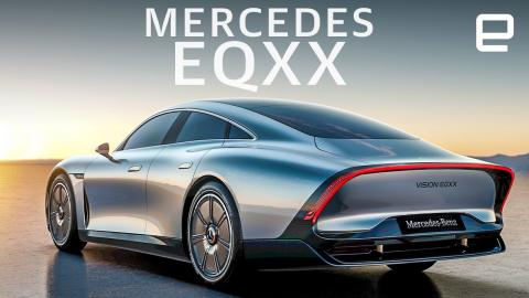 Mercedes EQXX concept EV can go 620 miles on a charge