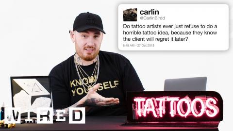 Tattoo Artist Bang Bang Answers Tattoo Questions From Twitter | Tech Support | WIRED
