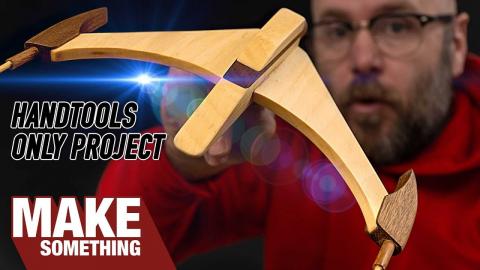 Making a Wooden Spacecraft with Only Hand Tools | Woodworking Project