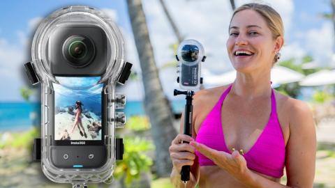 Shooting underwater 360 video! Insta360 X3 Invisible Dive Case Review!