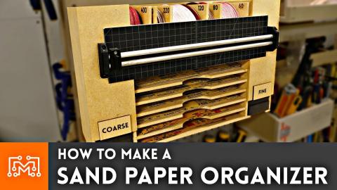 How to Make a Sandpaper Organizer