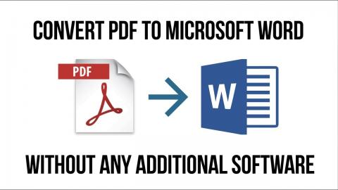 Convert a PDF to Microsoft word with this 2 minute hack
