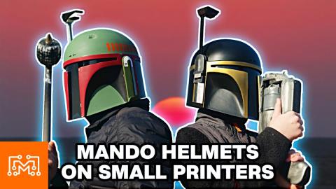 Mandalorian Helmets Using Small 3d Printers | I Like To Make Stuff